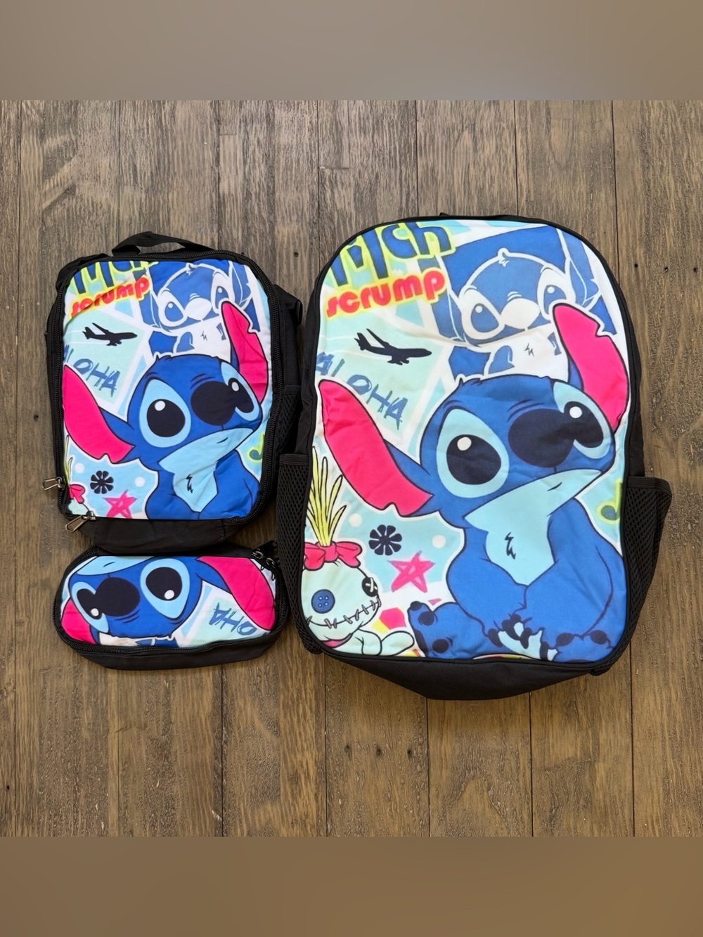 Stitch 3pc Backpack Set
New